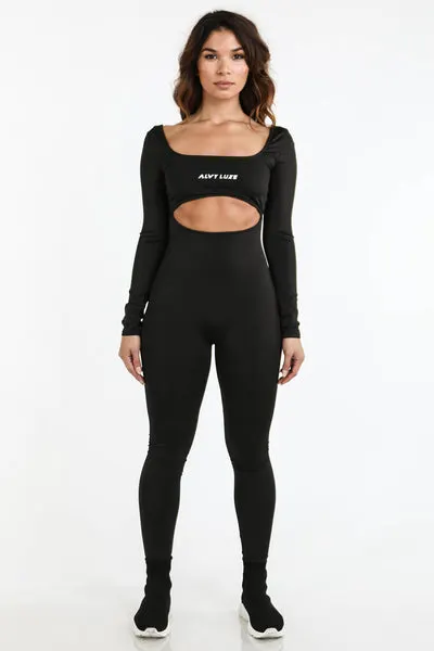 Thunderstruck Logo Jumpsuit Black