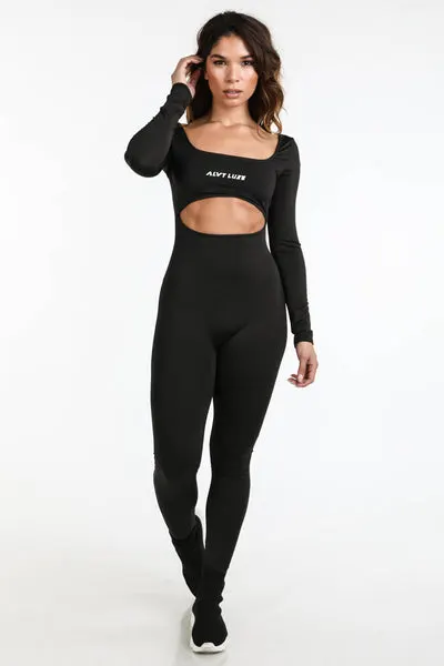 Thunderstruck Logo Jumpsuit Black