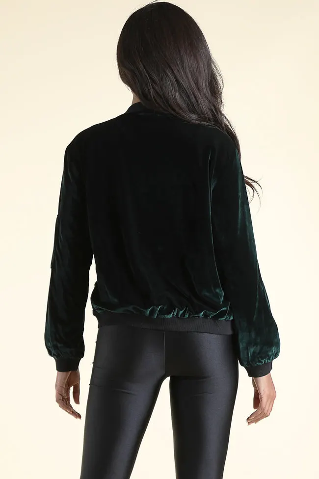 Sway Dark Green Bomber jacket