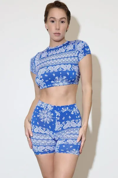 Paisley Bandana Set