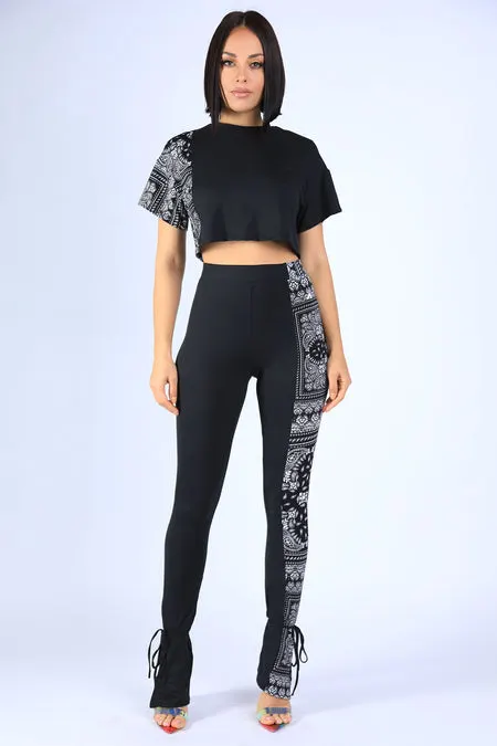 Logo Sheer Leopard Bodysuit