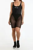 Logo Mesh Biker Shorts
