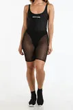 Logo Mesh Biker Shorts Black