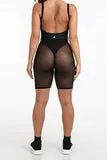 Logo Mesh Biker Shorts Black