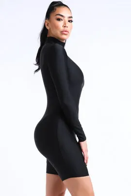 Cody Black Romper - Alvy Luxe