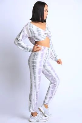 Fuzz Tie Die Lavender Set