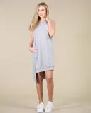 Nice Girl Grey Hooded dress