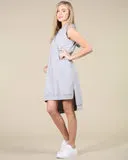 Nice Girl Grey Hooded dress