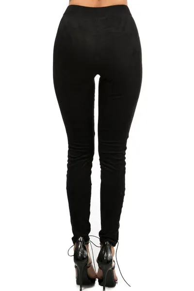Lace Lace Suede Leggings