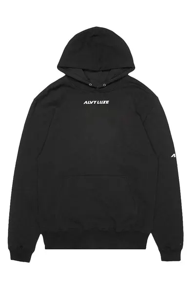 Logo oversize Black Hoodie - Alvy Luxe