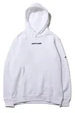 Logo oversize White Hoodie - Alvy Luxe