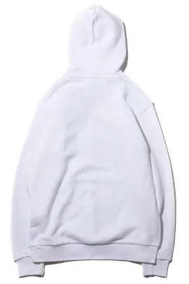 Logo oversize White Hoodie - Alvy Luxe