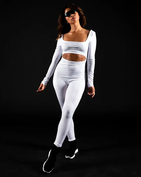 Thunderstruck Logo Jumpsuit White