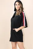 Wishing on me black Hoodie Dress