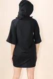 Wishing on me black Hoodie Dress