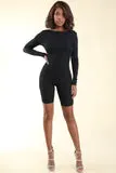 Beverly Black Romper