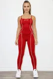 Lea Piped Jumpsuit (w/ jacket)
