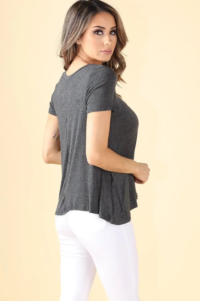 The Not Basic Charcoal Grey Shirt