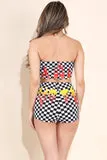 That's Fire Checkered Shorts set