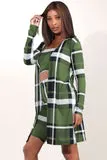 Yes Indeed Olive Plaid Set