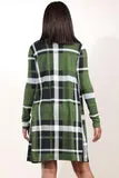 Yes Indeed Olive Plaid Set