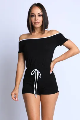 Accelerate Black Romper