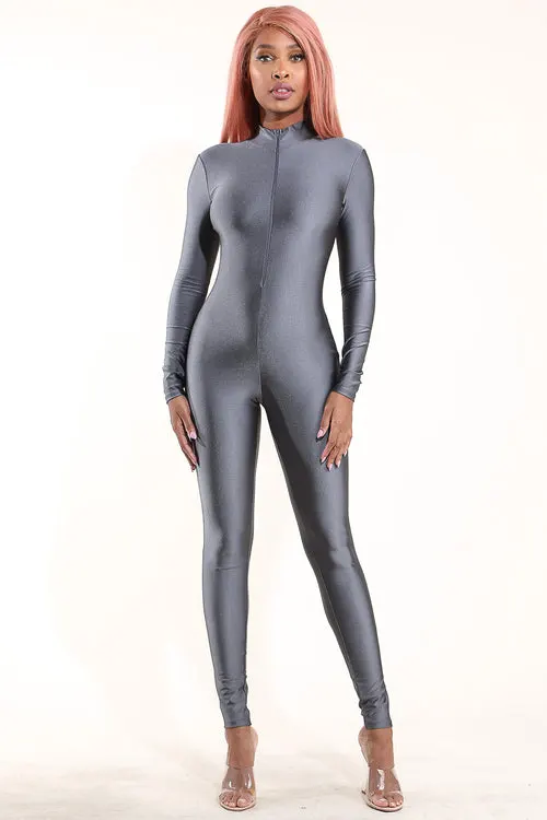 Who Gone Stop me Silver Jumpsuit