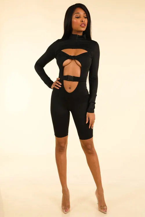 Flavor Of the Month Black Romper