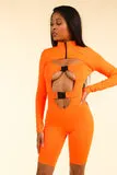 Flavor Of the Month Orange Romper - Alvy Luxe