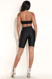Nylon Spandex Black Shorts - Alvy Luxe