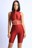 Neo Burgundy Romper