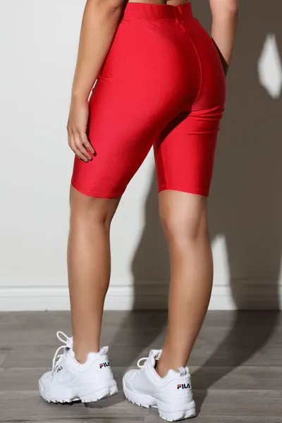 Nylon Spandex Biker Shorts