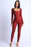Nylon Pipped Jumpsuit