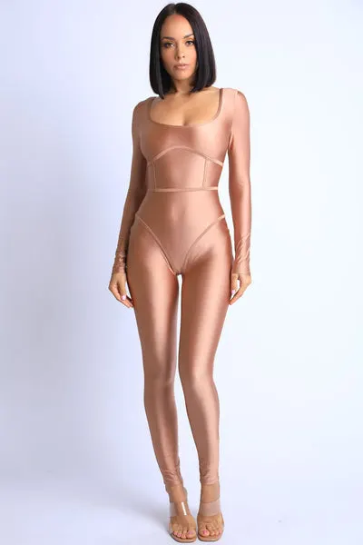 Nylon Pipped Jumpsuit