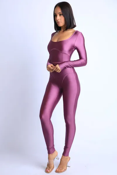 Nylon Pipped Jumpsuit