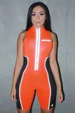Venus Orange Romper
