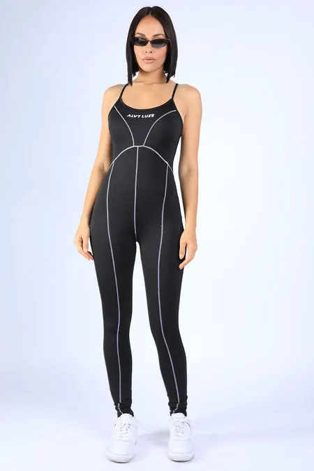 Logo Sheer Leopard Bodysuit