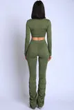 Ruched Sham Olive pants set