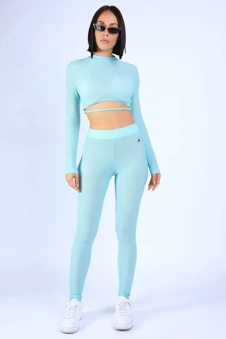Logo Sheer Leopard Bodysuit