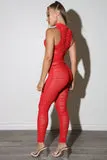 Sheer Scrunch Red Set