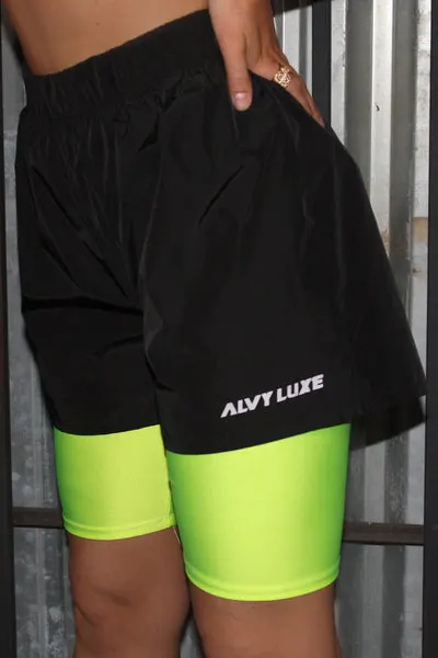 Soccer Logo Shorts Black