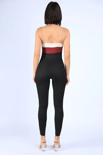 Spaghetti Cross Straps Jumpsuit