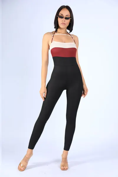 Spaghetti Cross Straps Jumpsuit