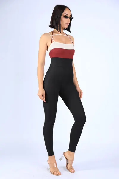Spaghetti Cross Straps Jumpsuit