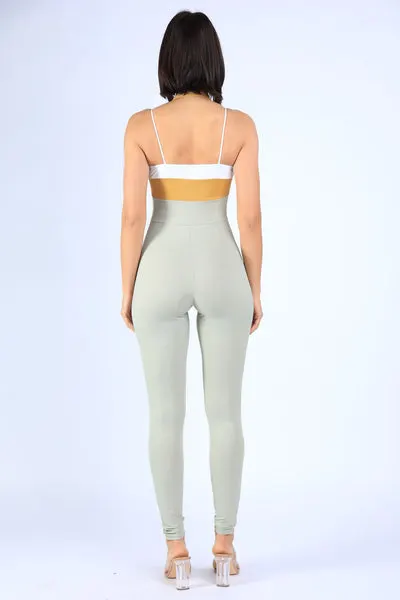 Spaghetti Cross Straps Jumpsuit