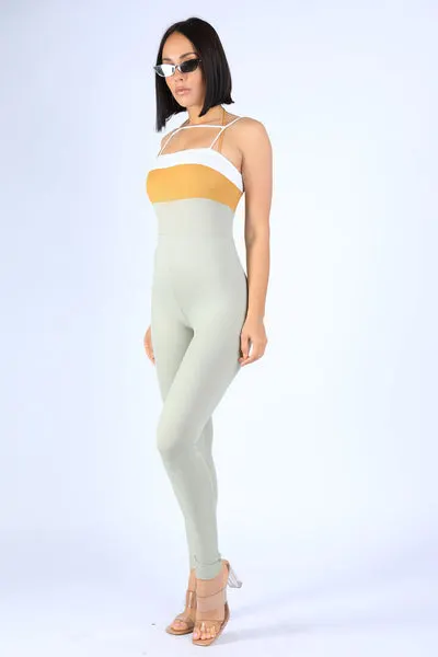 Spaghetti Cross Straps Jumpsuit