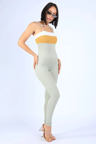Spaghetti Cross Straps Jumpsuit