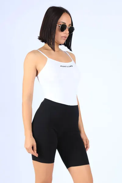 Spaghetti Strap Logo Bodysuit