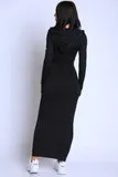 Terry Hooded Maxi Dress