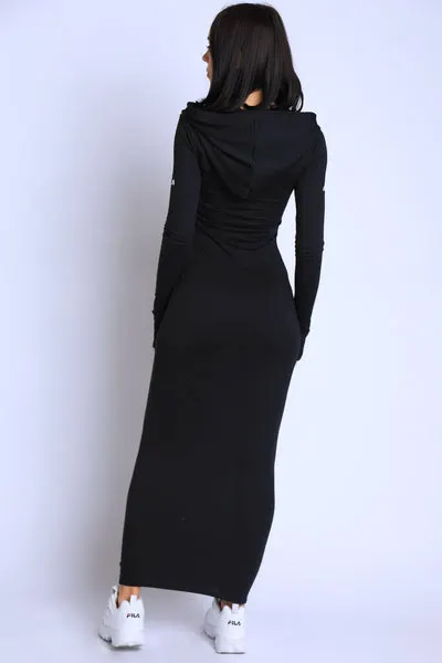 Terry Hooded Maxi Dress